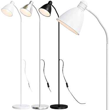 Sleek Lersta Ikea Floor Lamp 3D model image 1 