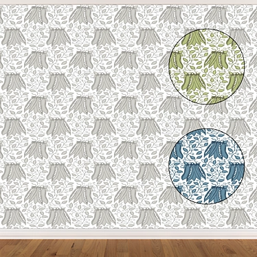 Versatile Wallpaper Set (3 Colors) 3D model image 1 