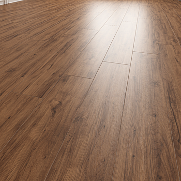 Aurora Brown Wood Textured Floor Tile 3D model image 1 