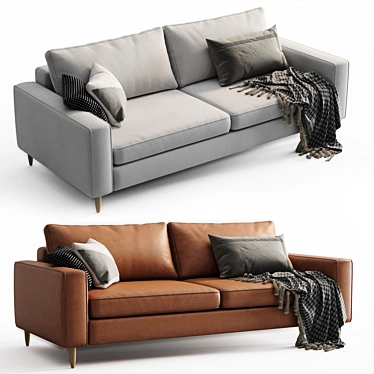 Contemporary Boconcept Indivi Sofa 3D model image 1 