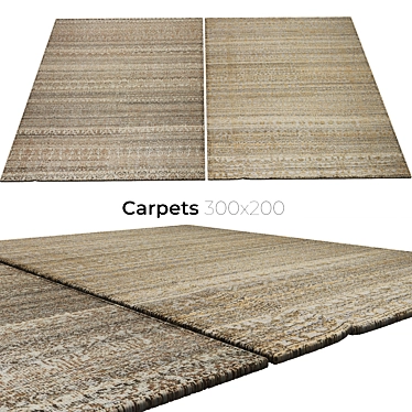 Plushy Elegance: Premium Carpets 3D model image 1 