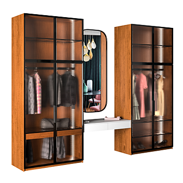 Versatile Edit Poly Cupboard & Desk 3D model image 1 