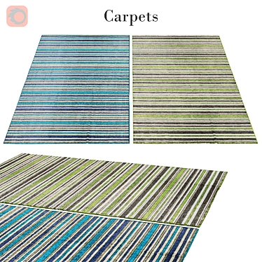 Luxury Rug: Polys 3,888 Vets 4,004 3D model image 1 