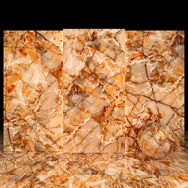 Elegant Fuma Marble Slabs 3D model image 1 