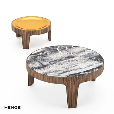 Henge R-Table: Sophisticated Elegance for Your Space 3D model image 1 