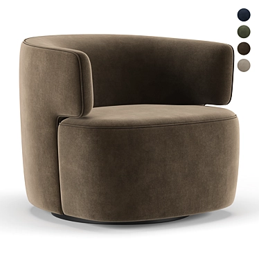  Luxe Velvet Sofa Set  3D model image 1 