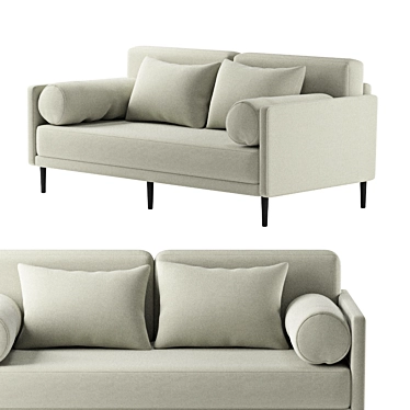 Minimalist Ella Sofa 3D model image 1 