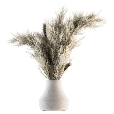 Boho Blooms: Dried Pampas Grass 3D model image 1 