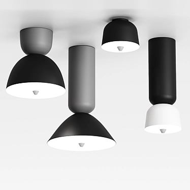 Modern Ceiling Lamps: Wide, Versatile, Affordable 3D model image 1 