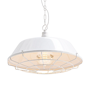 Vintage Cage Pendant Light 3D model image 1 