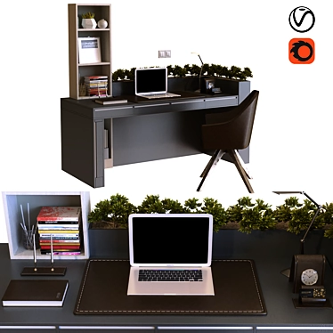 Workplace 010: Efficient and Versatile Office Solution 3D model image 1 