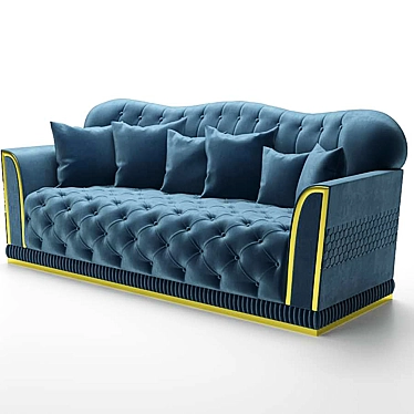 Elegant Melania Sofa 3D model image 1 