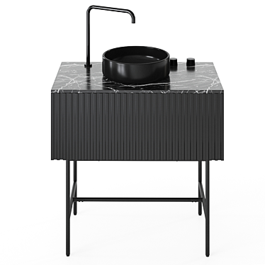 Modern Division Washbasin: Versatile Design! 3D model image 1 