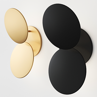 Millelumen Circles Wall: German-Made Sconce 3D model image 1 