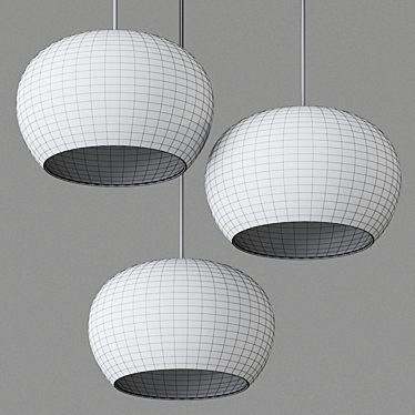 Sleek WETRO 3.0 Pendant Lamp 3D model image 1 