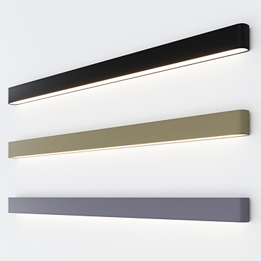 Sleek LED Sconce by Lightnet 3D model image 1 