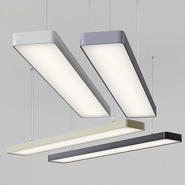 Sleek German Pendant Lamp: Caleo-G1/P1 by Lightnet 3D model image 1 