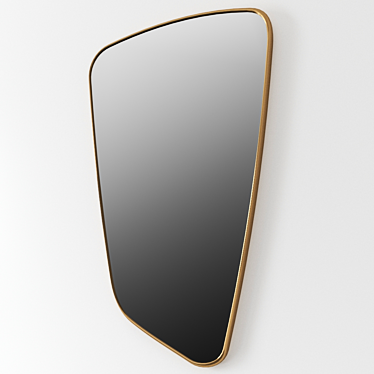 Natural Wood Breeze Mirror 3D model image 1 