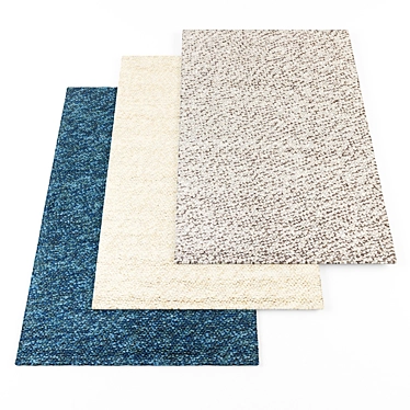 Luxury Rugs Collection: High-Resolution Textures [Set of 4] 3D model image 1 