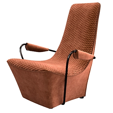 Elegant Wave Armchair by Cornelio Cappellini 3D model image 1 