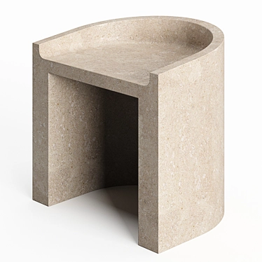 Stone Atlas Chair 3D model image 1 