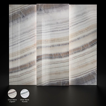 Onyx Wave Interior Panels | Alumoart Collection 3D model image 1 