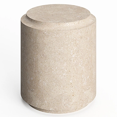 Atlas Limestone Pedestal 3D model image 1 