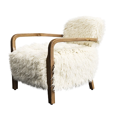 Title: Yeti Beige Cabana Chair - Stylish Comfort by Timothy Oulton 3D model image 1 