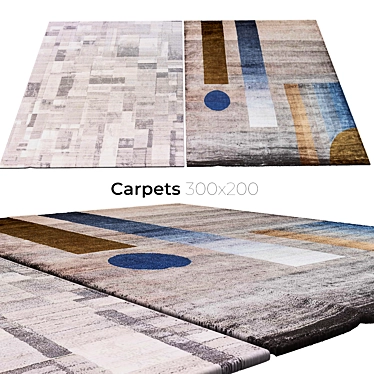 Flawlessly Crafted Carpets 3D model image 1 