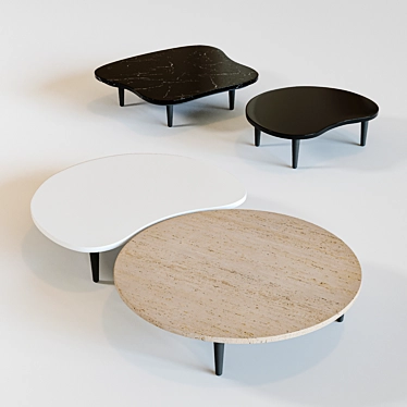 Royal Botania Organix Lounge Tables 3D model image 1 