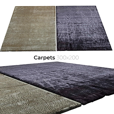 Luxury Collection Velvet Carpets 3D model image 1 