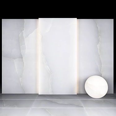 Luxury Light Onyx: Elegant and Versatile Onyx Texture 3D model image 1 