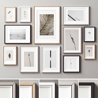 Versatile Picture Frames Collection 3D model image 1 