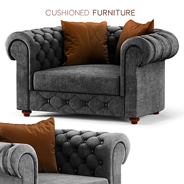 Luxury Comfort Cushioned Furniture 3D model image 1 