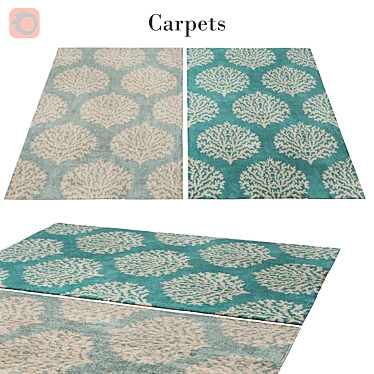 Polys: 3 888, Vets: 4 004 - Trendy Rug 52 3D model image 1 