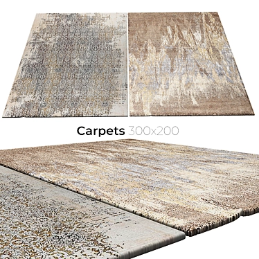 Luxury Floor Decor: Stylish Carpets 3D model image 1 