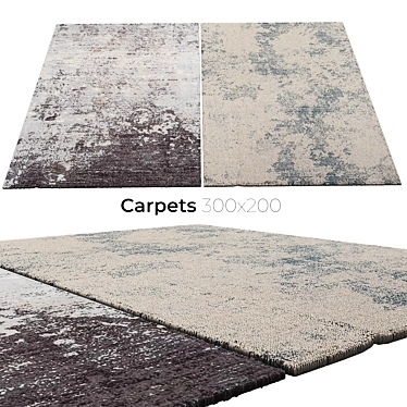 Luxurious Velvet Collection: Stunning Carpets 3D model image 1 