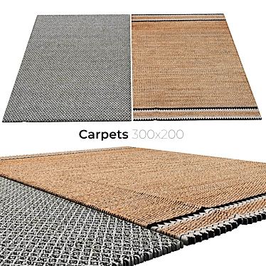 Luxury Persian Carpets: Elegant and Timeless 3D model image 1 