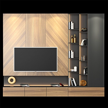 Modern TV Stand - Versatile Design 3D model image 1 