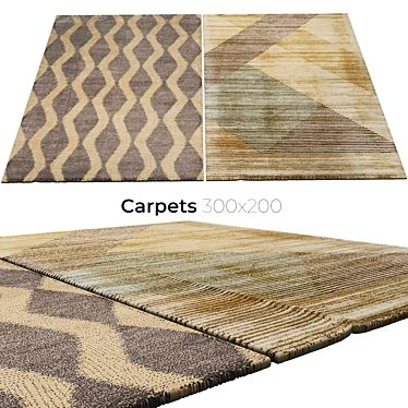 Luxury Collection: Handcrafted Carpets 3D model image 1 