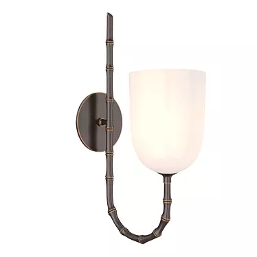 Bronze Edgemere Wall Light: Elegant Illumination 3D model image 1 