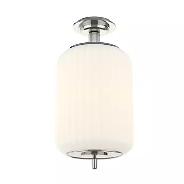 Eden Semi-Flush Mount in Polished Nickel with