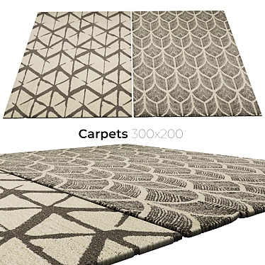 Luxury Collection: Elegant Carpets 3D model image 1 