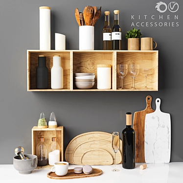 Kitchen Essentials Set | Interior Design 3D model image 1 