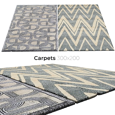 Cozy Bliss: Stylish Carpets 3D model image 1 