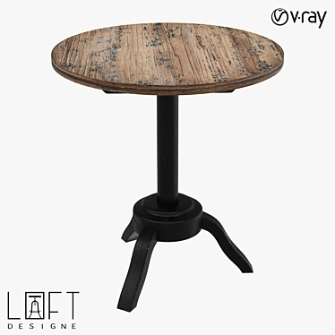 LoftDesigne 60956: Stylish Wood Coffee Table 3D model image 1 