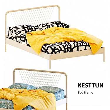IKEA NESTTUN Bed - Stylish & Modern 3D model image 1 