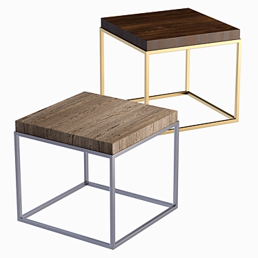 Sleek and Stylish: RH Modern Nicolas Sidetable 3D model image 1 