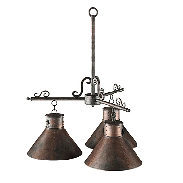 Spanish Hacienda Chandelier 3D model image 1 