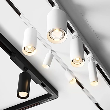 Modern Minimalist LED Track Lighting 3D model image 1 